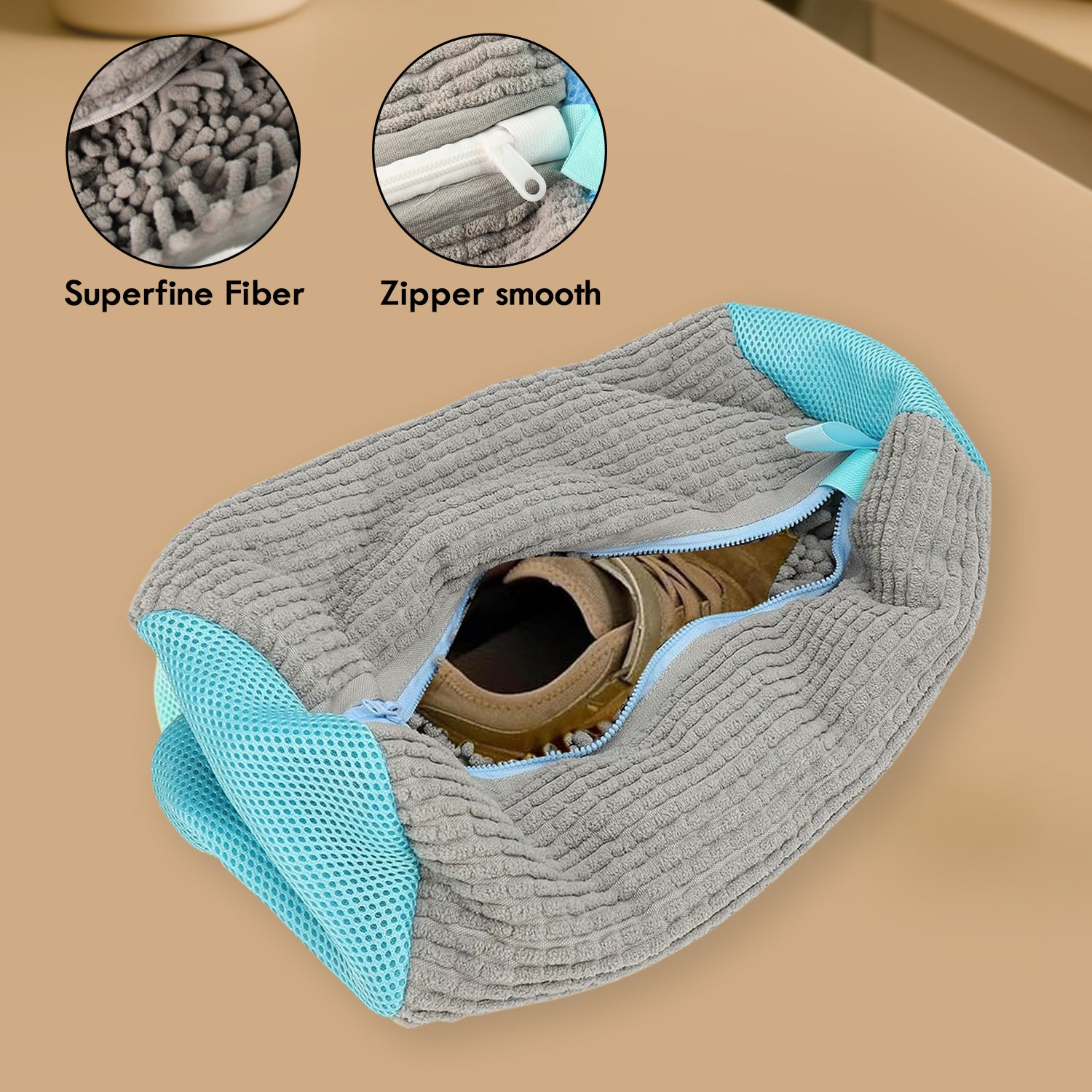 Heavy-duty Reusable Shoe Washing Bag For Washing Machine (1 Pc) Heavy-duty Reusable Shoe Washing Bag For Washing Machine (1 Pc)